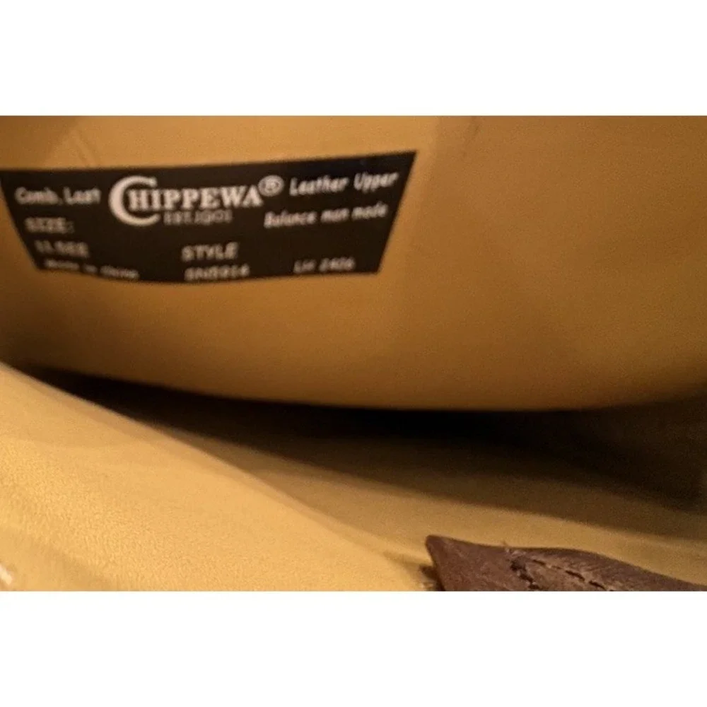 Chippewa Men's Cottonwood 17 Inch Snake Resistant  Brown 11.5EE  SN5914 NWT